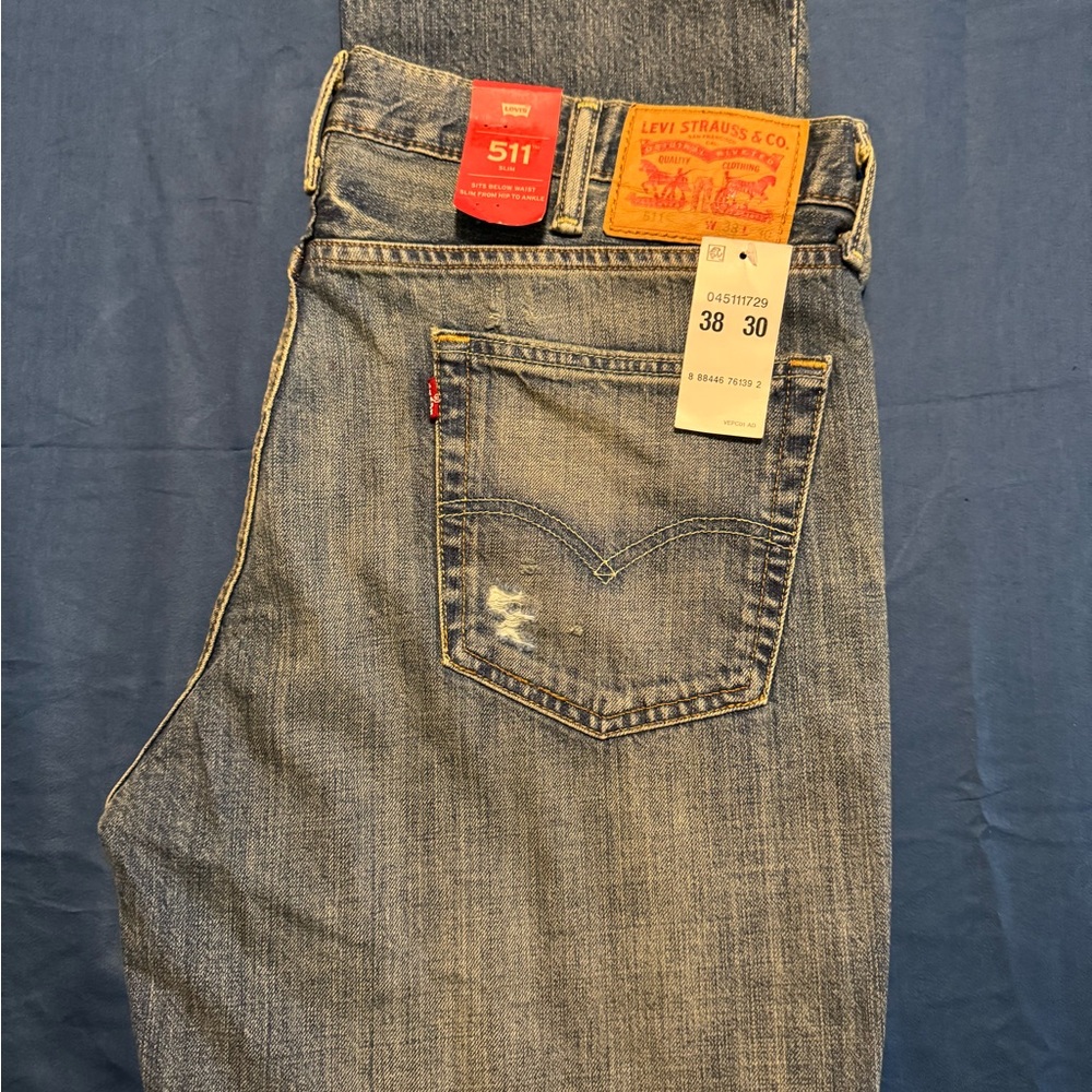 SOLD. Levi's Slim Fit Distressed Denim Jeans